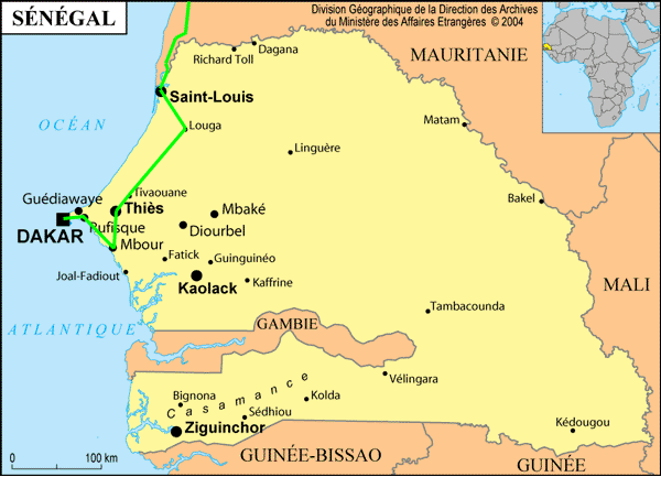 senegal map